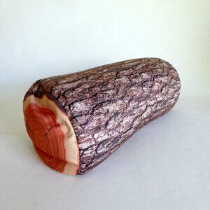 KIKKERLAND BRAND 14” MICROBEAD CAMP FIRE LOG NECK DECORATIVE PILLOW